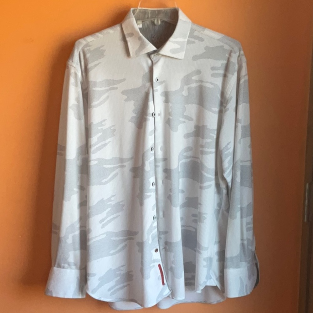 Men's Gray Camouflage Shirt